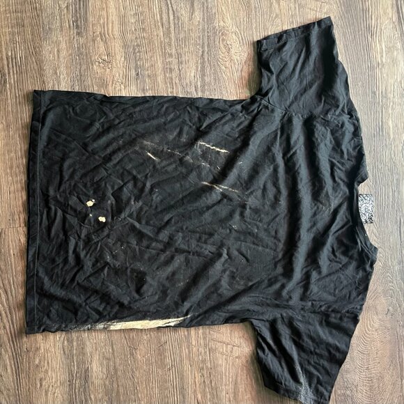 Ozzy For President Rare Shirt Bleach Dye Medium Black Sabbath Vintage - Picture 3 of 5